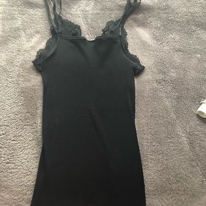 Silk Pleated Camisole with Lace Detail